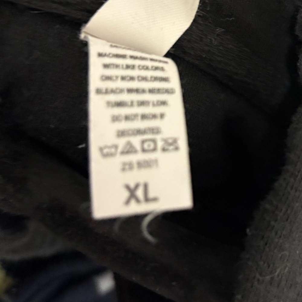 Rue21 Black Hoodie with White Text - Picture 4 of 8